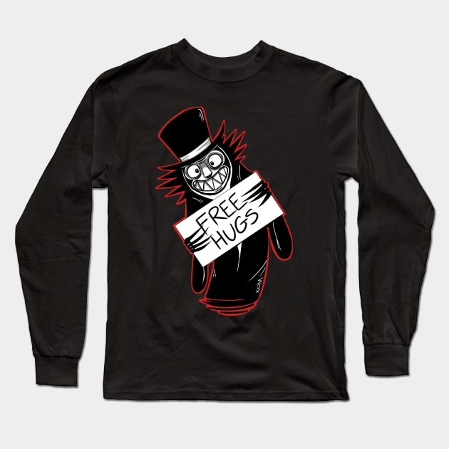 Free Hugs Mr. Babadook Long Sleeve T-Shirt by Bat13SJx